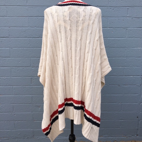 UGG Cream Weslynn Sweater Knit Poncho NWT - Picture 3 of 7